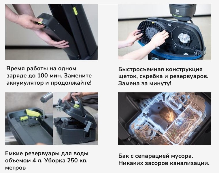 Интеллектуальная поломоечная машина PUDU SH1, PUDU — Интеллектуальная поломоечная машина, фото 3: купить и аренда
